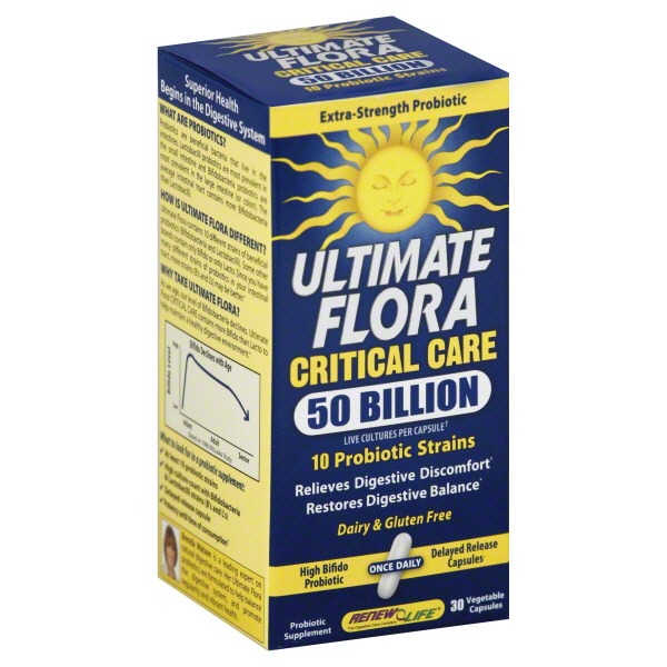 ultimate flora critical care 50 billion reviews