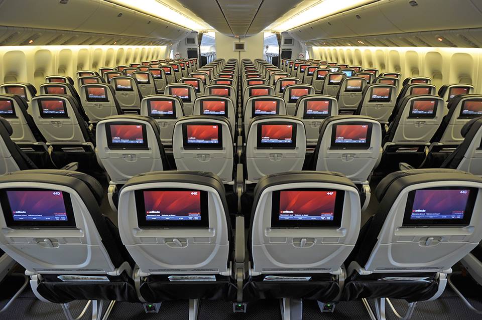 air canada rouge seats review